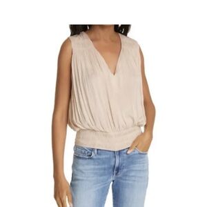 Frame v neck sleeveless top